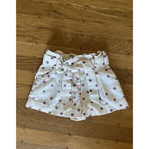Zara Polka Dot Paper Bag Shorts